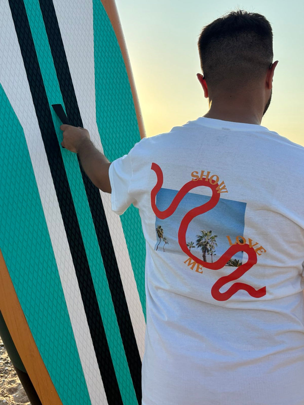 Show Me Love – Summer Unisex White Tee