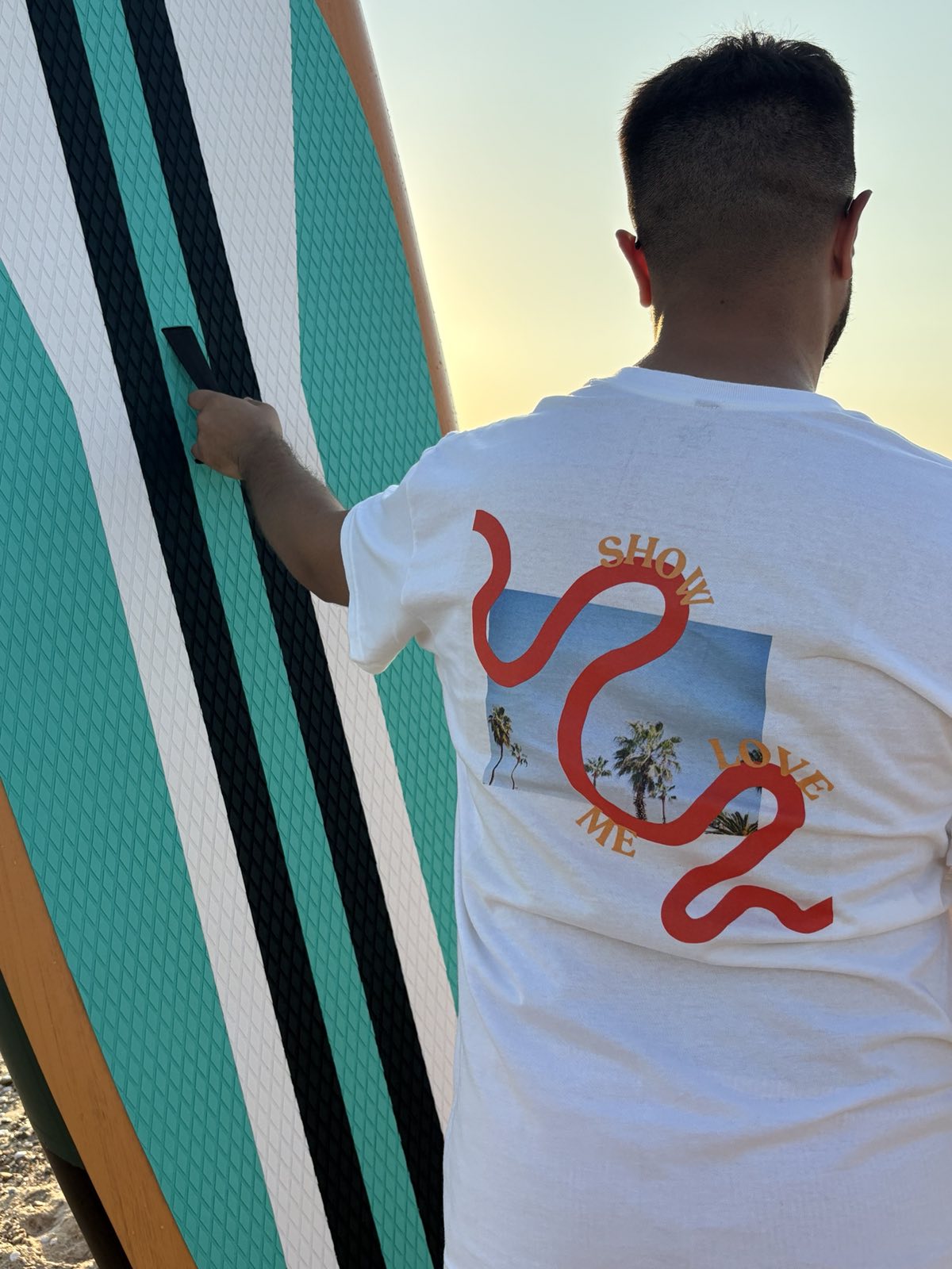 Show Me Love – Summer Unisex White Tee